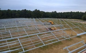 single axis tracker installation, fixed tilt rack installation